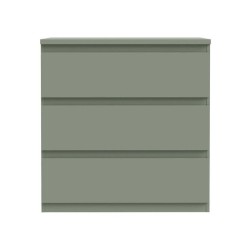 Commode - EDMORE - 3 tiroirs - Sauge - 77,2 x 42 x 79,8 cm