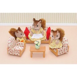 Ensemble Canapé, 2 Fauteuils et Table Basse Sylvanian Families - Le V