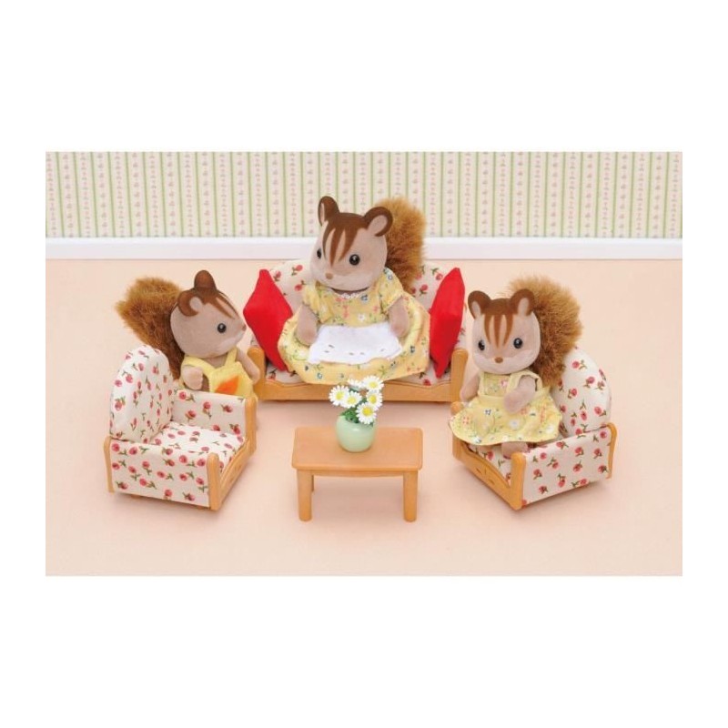 Ensemble Canapé, 2 Fauteuils et Table Basse Sylvanian Families - Le V