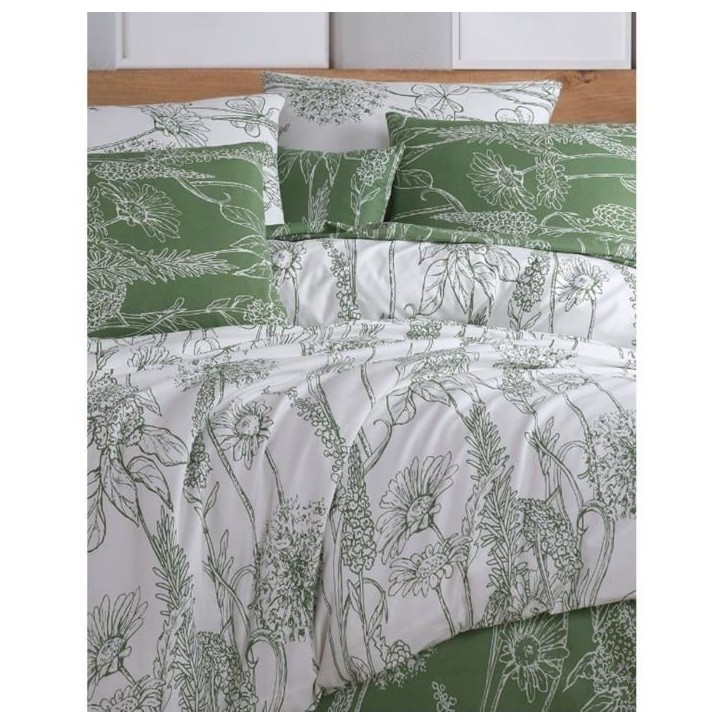 Parure de lit - 1 housse de couette 220 x 240 cm + 2 taies d'oreiller 60 x 60 cm - 100% coton renforcé - Blanc Parure de lit - 1 housse de couette 220 x 240 cm + 2 taies d'oreiller 60 x 60 cm - 100% coton renforcé - Blanc