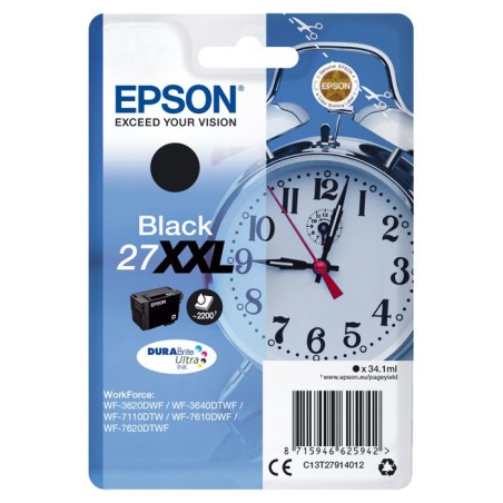 Cartouche d'encre EPSON 27 XXL noir - Tres Haute capacité 34.1ml