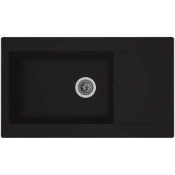 STRADOUR Evier cuisine a encastrer 1 grand bac + 1 égouttoir Einna -
