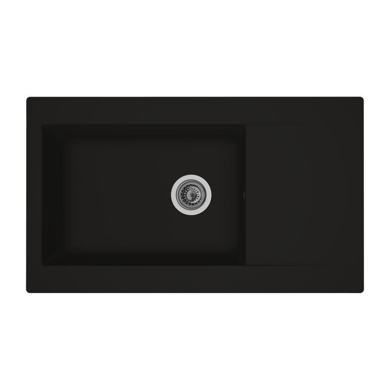 STRADOUR Evier cuisine a encastrer 1 grand bac + 1 égouttoir Einna - STRADOUR Evier cuisine a encastrer 1 grand bac + 1 égouttoir Einna -