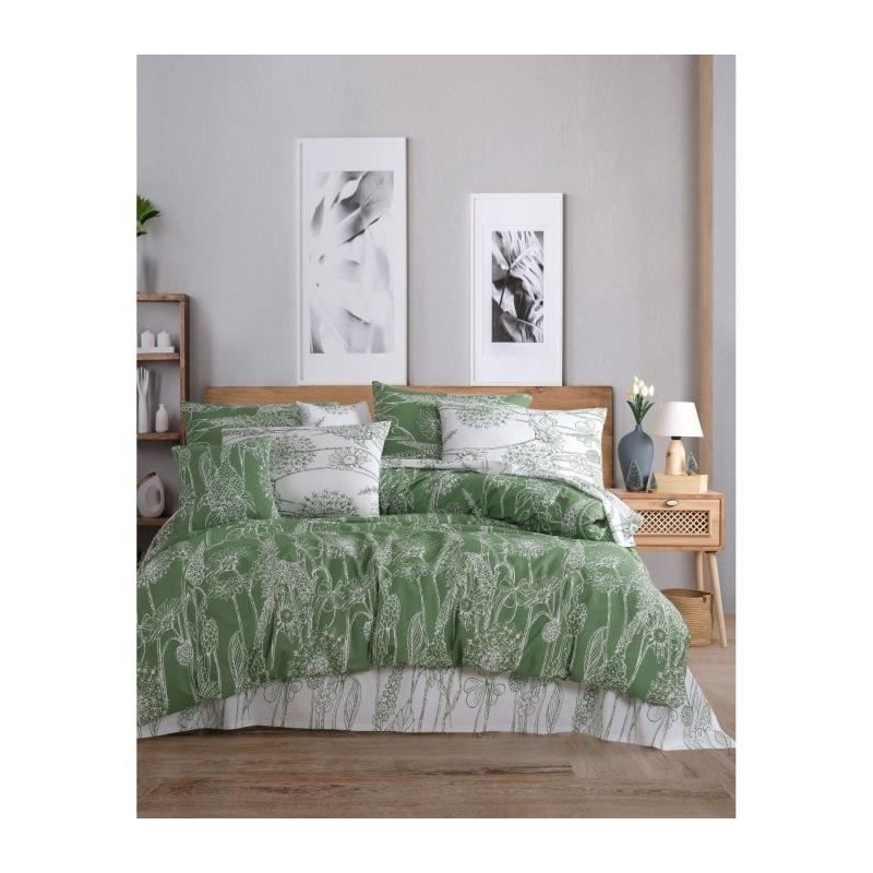 Parure de lit - 1 housse de couette 220 x 240 cm + 2 taies d'oreiller Parure de lit - 1 housse de couette 220 x 240 cm + 2 taies d'oreiller