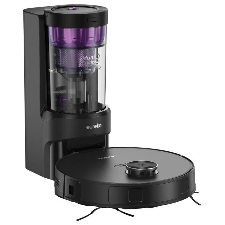 EUREKA E20 Plus - Aspirateur Robot avec Station de Vidange Automatique - 8000 Pa - Anti Enchevetrement - Évitement d'Obstacles