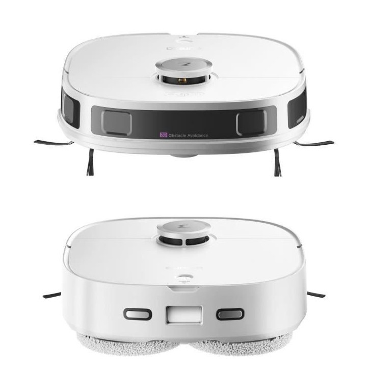 EUREKA J12 Ultra - Robot Aspirateur Laveur avec Station Automatique de Vidange - Serpilliere Rotative - Double LiDAR Navigation