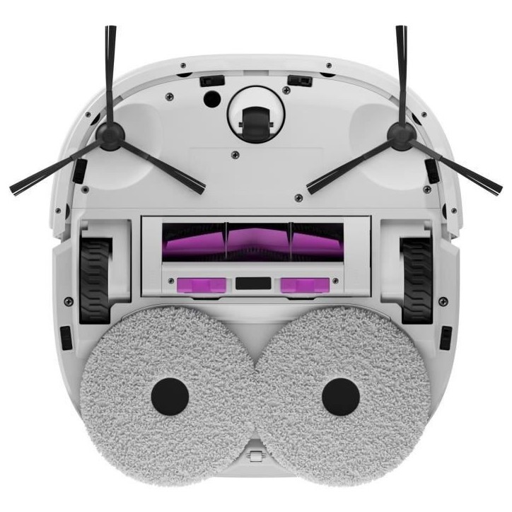 EUREKA J12 Ultra - Robot Aspirateur Laveur avec Station Automatique de Vidange - Serpilliere Rotative - Double LiDAR Navigation
