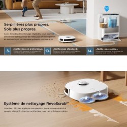 EUREKA J12 Ultra - Robot Aspirateur Laveur avec Station Automatique de