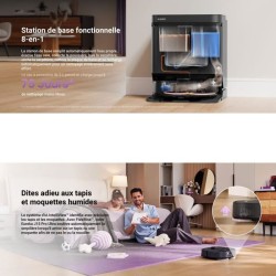 EUREKA J15 Pro Ultra - Robot Aspirateur Laveur avec Base Autonettoyant