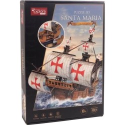 Puzzle 3D - Bateau Santa Maria - Jeu de construction - EXPLORA - 204 p