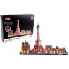 Puzzle 3D lumineux - Monuments De Paris - Jeu de construction - EXPLOR