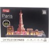 Puzzle 3D lumineux - Monuments De Paris - Jeu de construction - EXPLOR