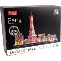 Puzzle 3D lumineux - Monuments De Paris - Jeu de construction - EXPLOR