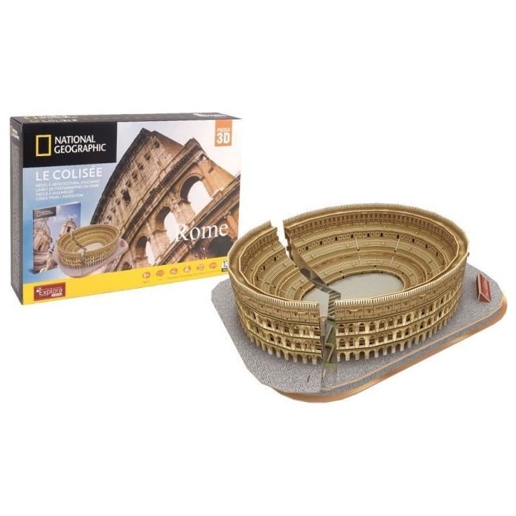 Puzzle 3D lumineux - Colisée - Jeu de construction - EXPLORA - 131 pieces - Des 8 ans