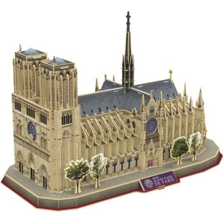 Puzzle 3D - Notre Dame De Paris - Jeu de construction - EXPLORA - 128 pieces - Des 8 ans