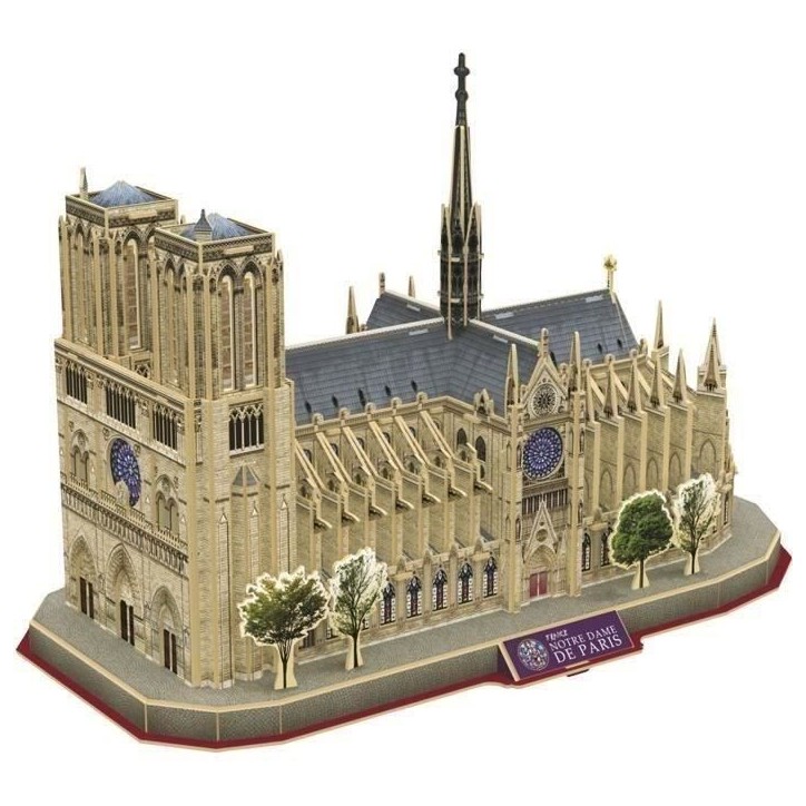 Puzzle 3D - Notre Dame De Paris - Jeu de construction - EXPLORA - 128 pieces - Des 8 ans