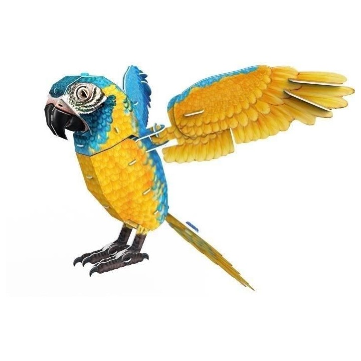 Puzzle 3D - Perroquet - Jeu de construction - EXPLORA - Oiseau - 94 pieces - Des 8 ans