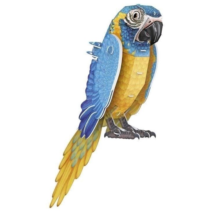 Puzzle 3D - Perroquet - Jeu de construction - EXPLORA - Oiseau - 94 pieces - Des 8 ans