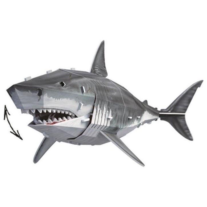 Puzzle 3D - Grand Requin Blanc - Jeu de construction - EXPLORA - 72 pieces - Des 8 ans