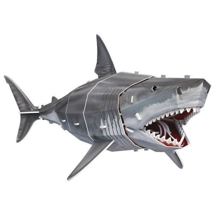 Puzzle 3D - Grand Requin Blanc - Jeu de construction - EXPLORA - 72 pieces - Des 8 ans