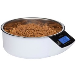 Gamelle - KERBL - EYENIMAL Pet Bowl - Balance intégrée - 1 l - Blanc