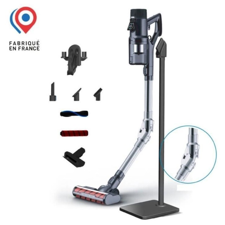 Aspirateur Balai sans fil - EZICLEAN Cycloboost FR15 Animal Fabriqué en france - 450 W - 80 min - 30 kPa - Noir Aspirateur Balai sans fil - EZICLEAN Cycloboost FR15 Animal Fabriqué en france - 450 W - 80 min - 30 kPa - Noir