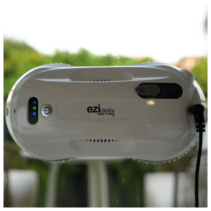Robot Lave-vitre - EZICLEAN - Windobot S3 Max - 72 W - Réservoir 40 ml - 1,25 m câble - Blanc Robot Lave-vitre - EZICLEAN - Windobot S3 Max - 72 W - Réservoir 40 ml - 1,25 m câble - Blanc