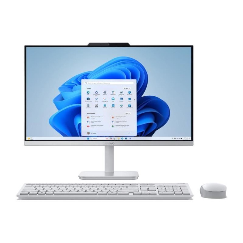 PC Tout-en-un LENOVO A100 | Windows 11 - 23,8 FHD - Intel N100 - RAM 8