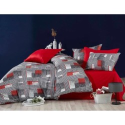 Parure de lit - 1 housse de couette 220 x 240 cm + 2 taies d'oreiller