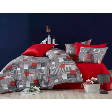 Parure de lit - 1 housse de couette 220 x 240 cm + 2 taies d'oreiller