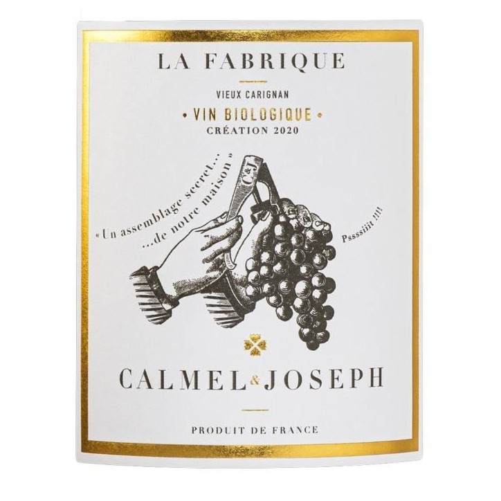 Calmel & Joseph Les Terroirs La Fabrique Vieux Carignan - Vin rouge de Languedoc-Roussillon 2023