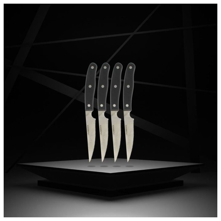 Lot de 4 couteaux a steak - NIROSTA - 22 cm Lot de 4 couteaux a steak - NIROSTA - 22 cm