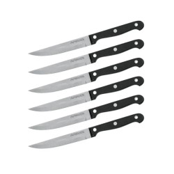 Lot de 6 couteaux a steak - NIROSTA - 21 cm