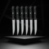 Lot de 6 couteaux a steak - NIROSTA - 21 cm