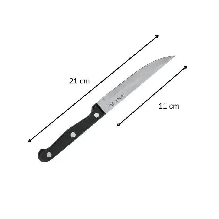 Lot de 6 couteaux a steak - NIROSTA - 21 cm Lot de 6 couteaux a steak - NIROSTA - 21 cm