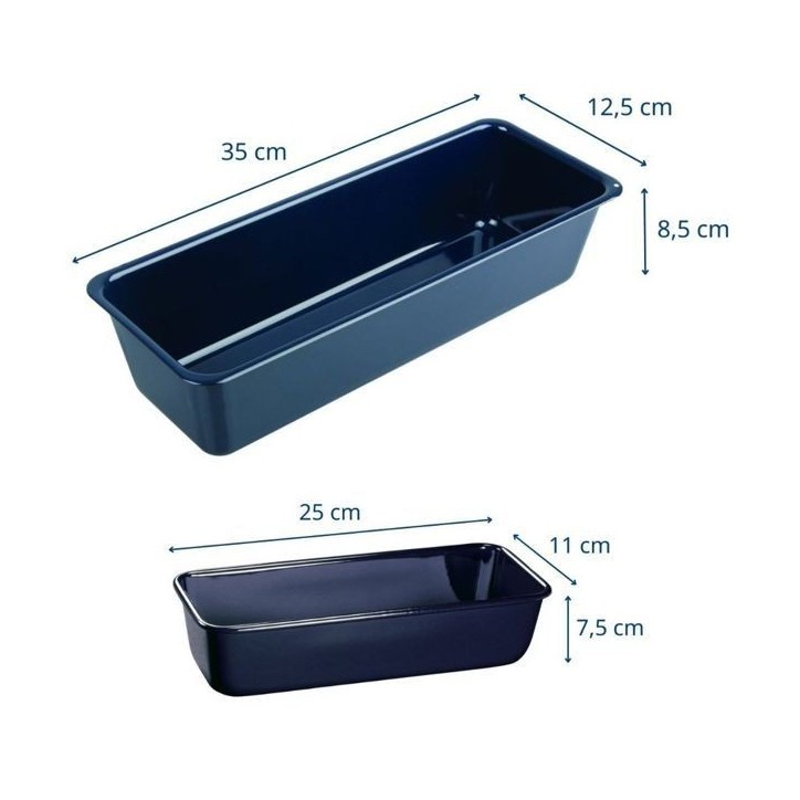 Ensemble de 2 moules a cake - DR oeTKER - Back Liebe - 25 et 35 cm