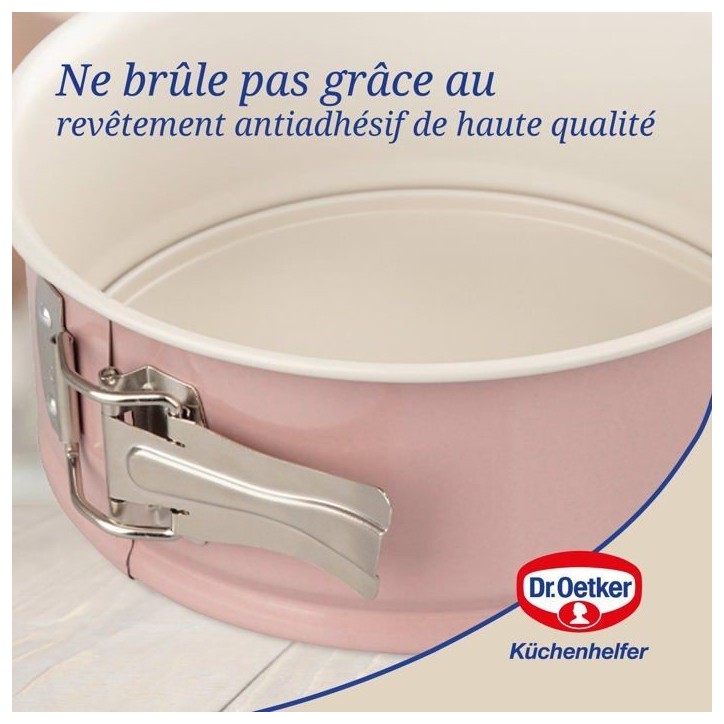 Ensemble de 2 moules a manqué a charniere - DR oeTKER - Rétro - 18 et 20 cm Ensemble de 2 moules a manqué a charniere - DR oeTKER - Rétro - 18 et 20 cm