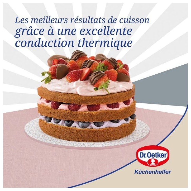 Ensemble de 2 moules a manqué a charniere - DR oeTKER - Rétro - 18 et 20 cm Ensemble de 2 moules a manqué a charniere - DR oeTKER - Rétro - 18 et 20 cm
