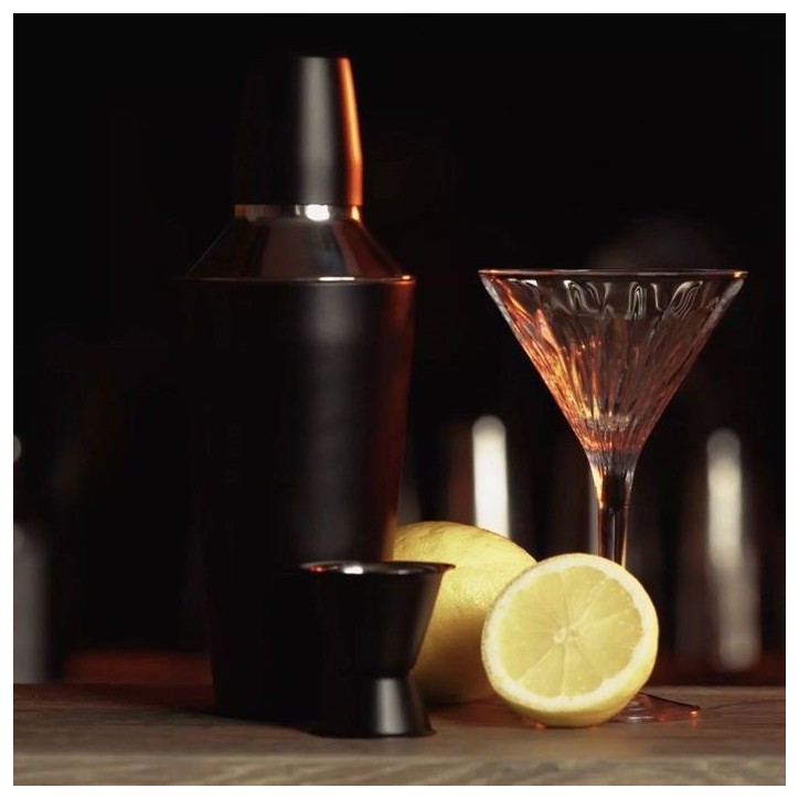 Shaker cocktails 750 ml et doseur d'alcool 4 cl - FACKELMANN - Spectre