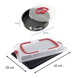 Plaque de cuisson avec couvercle et moule a manqué - DR oeTKER - Bake