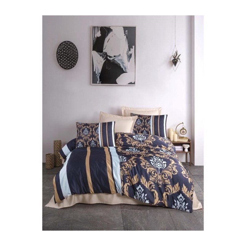 Parure de lit - 1 housse de couette 220 x 240 cm + 2 taies d'oreiller Parure de lit - 1 housse de couette 220 x 240 cm + 2 taies d'oreiller