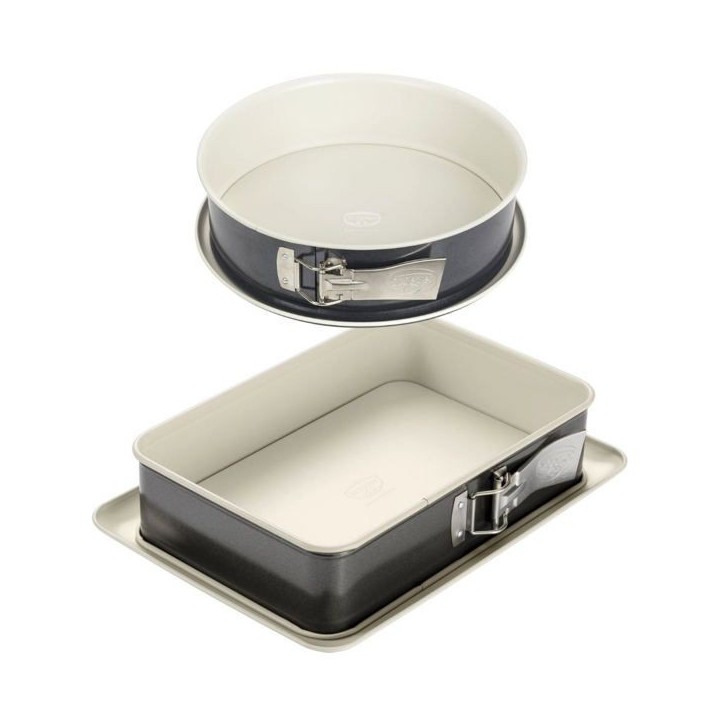 Moule a manqué et moule rectangulaire - DR oeTKER - Back Trend - 28 cm et 28 x 18 cm Moule a manqué et moule rectangulaire - DR oeTKER - Back Trend - 28 cm et 28 x 18 cm