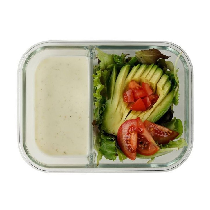 Lot de 2 boîtes a repas en verre - FACKELMANN - Move - Deux compartiments - 1000 ml Lot de 2 boîtes a repas en verre - FACKELMANN - Move - Deux compartiments - 1000 ml