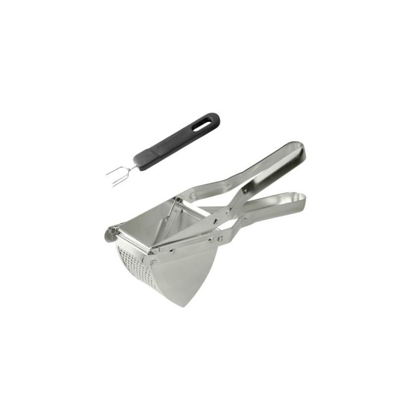 Duo Presse-purée a levier et fourchette 3 dents - FACKELMANN - Pour p Duo Presse-purée a levier et fourchette 3 dents - FACKELMANN - Pour p