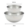 Set de 2 Saladiers et couverts a salade - FACKELMANN - 20,5 et 25 cm Set de 2 Saladiers et couverts a salade - FACKELMANN - 20,5 et 25 cm
