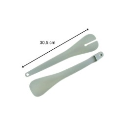 Set de 2 Saladiers et couverts a salade - FACKELMANN - 20,5 et 25 cm