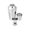 Set Shaker a cocktails en inox 400 ml et doseur a alcool 2 et 4 cl - F