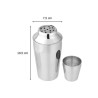 Set Shaker a cocktails en inox 400 ml et doseur a alcool 2 et 4 cl - F