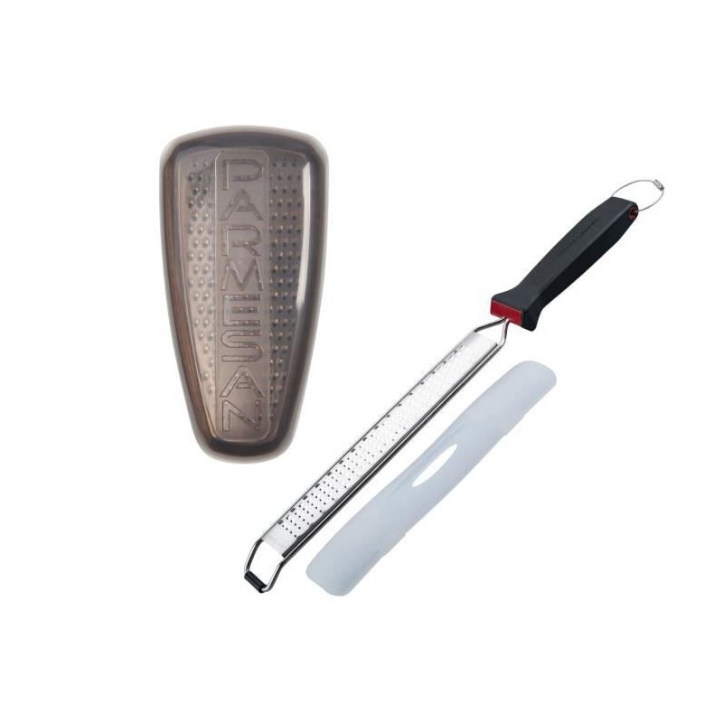 Duo Râpe a zeste et Râpe a parmesan - FACKELMANN - Acier inoxydable