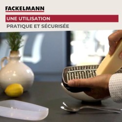 Duo Râpe a zeste et Râpe a parmesan - FACKELMANN - Acier inoxydable